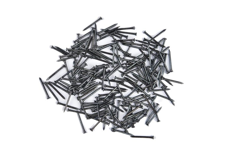 Ççs 1 inch (25mm) Length Hardened High Carbon Steel Point Tip Wall Masonry Concrete Black Nails (100 pcs.) - Image 1